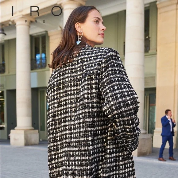 Iro Leopold Oversized Woven Tweed Overshirt
